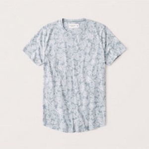 Essential Floral Curved Hem Tee-  XL